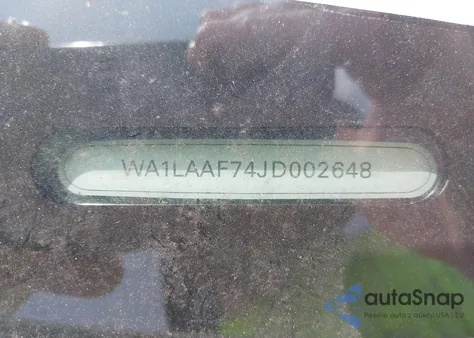 2018 Audi Q7 3.0T Premium from USA, damaged, VIN WA1LAAF74JD002648